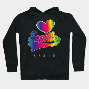 Seville Spain Rainbow logo Hoodie